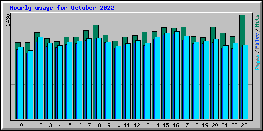 Hourly usage for October 2022